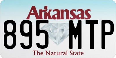 AR license plate 895MTP