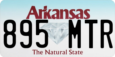 AR license plate 895MTR