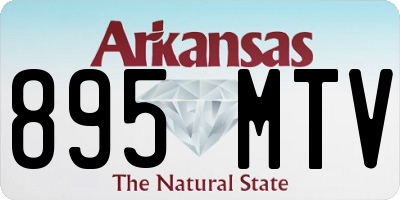 AR license plate 895MTV