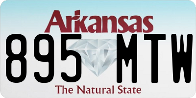 AR license plate 895MTW