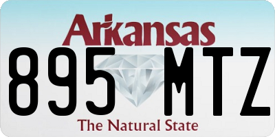 AR license plate 895MTZ