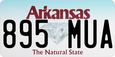 AR license plate 895MUA