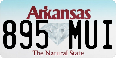 AR license plate 895MUI