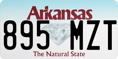 AR license plate 895MZT