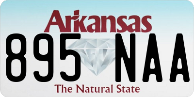 AR license plate 895NAA