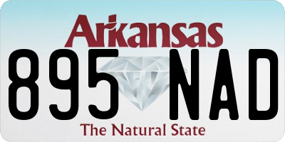 AR license plate 895NAD