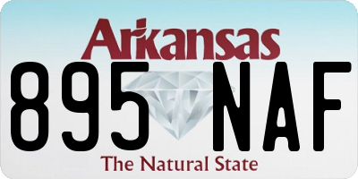 AR license plate 895NAF