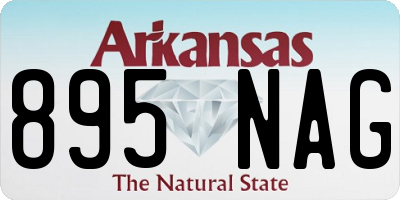 AR license plate 895NAG