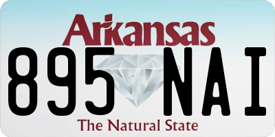AR license plate 895NAI