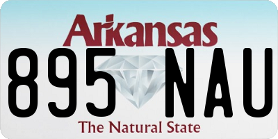 AR license plate 895NAU