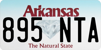 AR license plate 895NTA