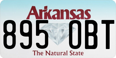 AR license plate 895OBT