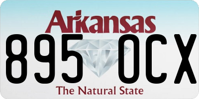 AR license plate 895OCX