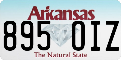 AR license plate 895OIZ