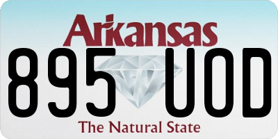 AR license plate 895UOD