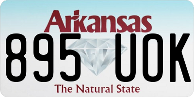 AR license plate 895UOK