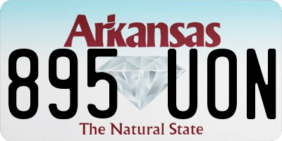 AR license plate 895UON