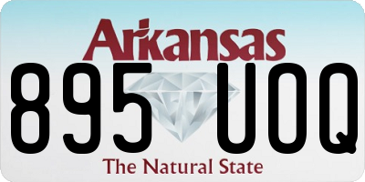 AR license plate 895UOQ