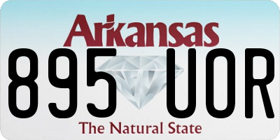 AR license plate 895UOR