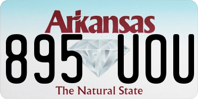 AR license plate 895UOU