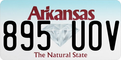 AR license plate 895UOV