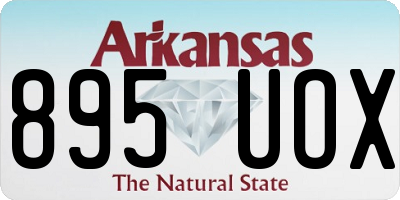 AR license plate 895UOX