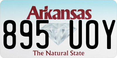 AR license plate 895UOY
