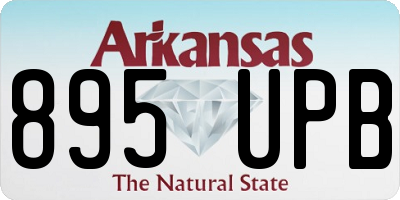 AR license plate 895UPB