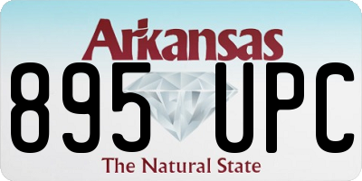 AR license plate 895UPC