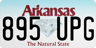 AR license plate 895UPG