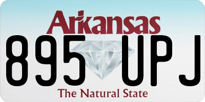 AR license plate 895UPJ