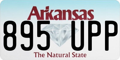 AR license plate 895UPP