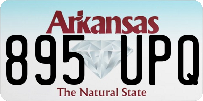 AR license plate 895UPQ