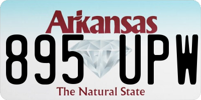 AR license plate 895UPW