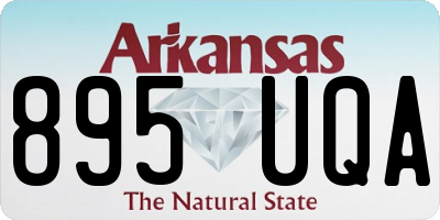 AR license plate 895UQA