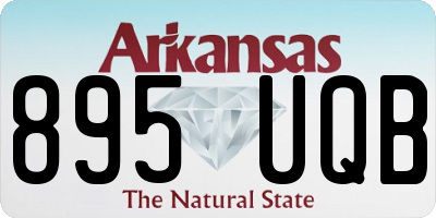 AR license plate 895UQB