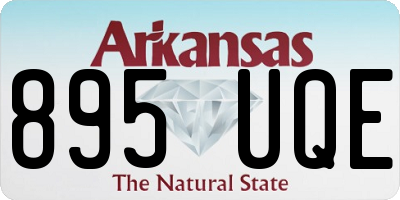 AR license plate 895UQE