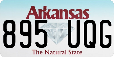 AR license plate 895UQG