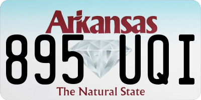 AR license plate 895UQI
