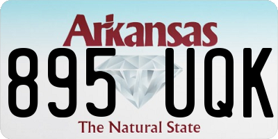 AR license plate 895UQK