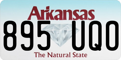 AR license plate 895UQO
