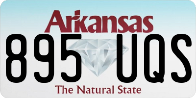 AR license plate 895UQS