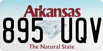 AR license plate 895UQV