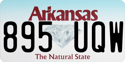 AR license plate 895UQW