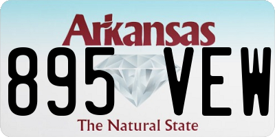 AR license plate 895VEW