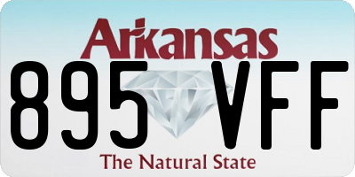 AR license plate 895VFF