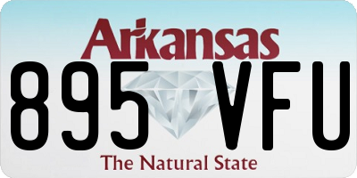 AR license plate 895VFU