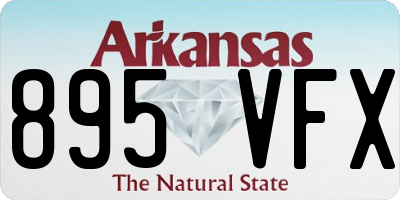 AR license plate 895VFX