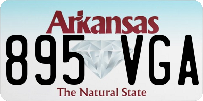 AR license plate 895VGA