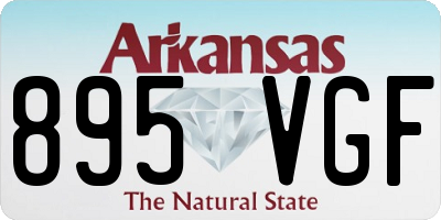 AR license plate 895VGF